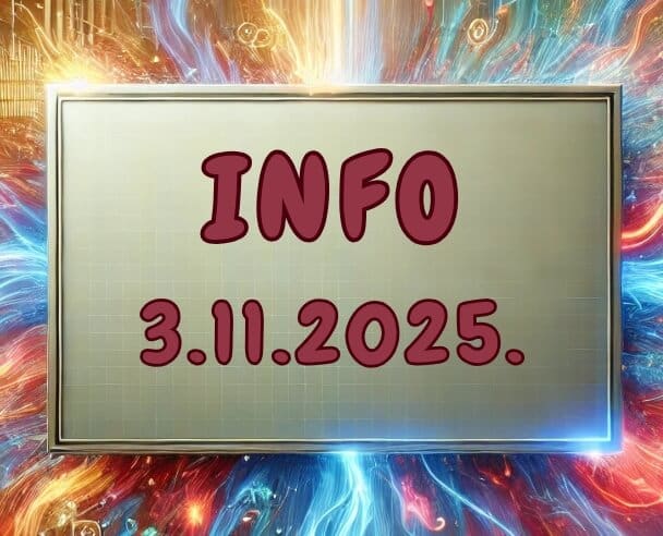 Info: 3. novembar, 2025.