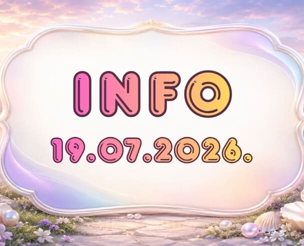 Info: 19. jul, 2026.