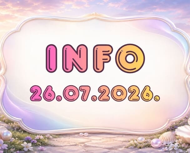Info: 26. jul, 2026.
