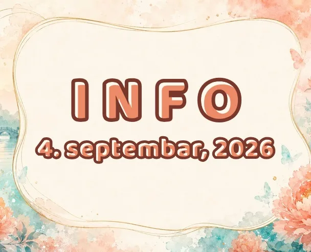Info: 4. septembar, 2026.