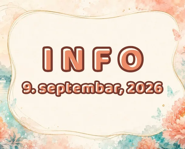 Info: 9. septembar, 2026.