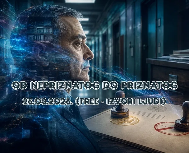 Live “Od priznatog do nepriznatog” – 26.08.2026. (Free-Izvori ljudi)