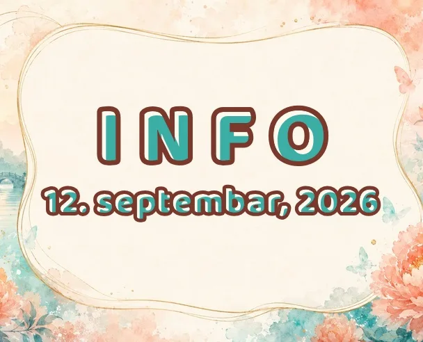 Info: 12. septembar, 2026.