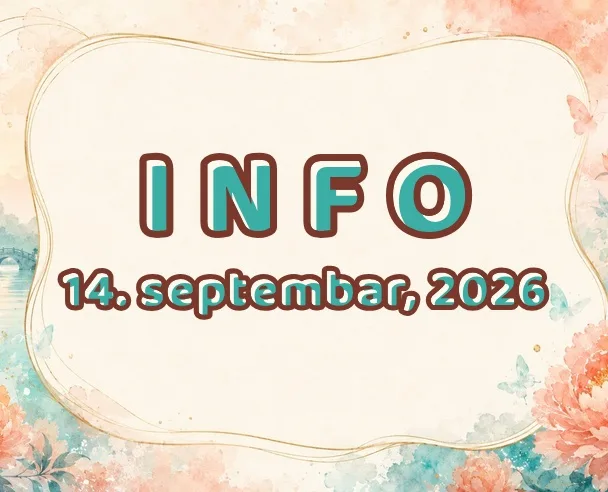 Info: 14. septembar, 2026.