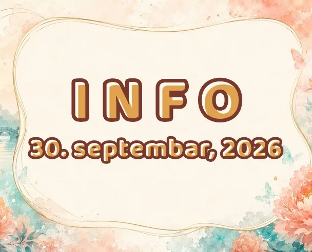 Info: 30. septembar, 2026.