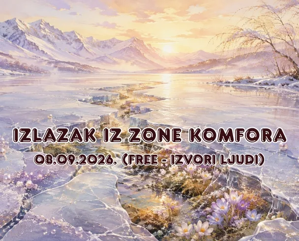 Live “Izlazak iz zone komfora” – 08.09.2026. (Free-Izvori ljudi)